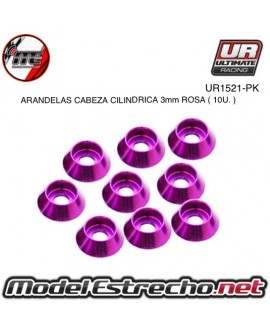 ULTIMATE ARANDELAS CABEZA CILINDRICA ALUMINIO ROSA 3mm (8u.)

Ref: UR1521-PK