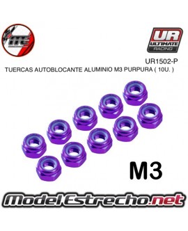 TUERCAS 3mm AUTOBLOCANTE ALUMINIO PURPURA (10u.)

Ref: UR1502-P