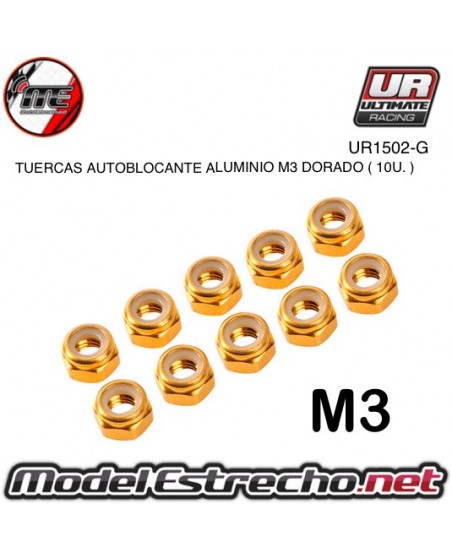 TUERCAS 3mm AUTOBLOCANTE ALUMINIO DORADO ( 10u. )

Ref: UR1502-G