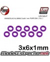 ARANDELAS ALUMINIO 3x6x1 mm PURPURA  (10u.)

Ref: UR1505-P