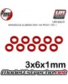 ARANDELAS ALUMINIO 3x6x1 mm ROJA  (10u.)

Ref: UR1505-R