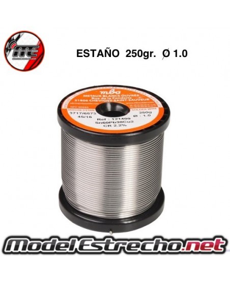 ESTAÑO SOLDAR  250gr. 

Ref: SN250