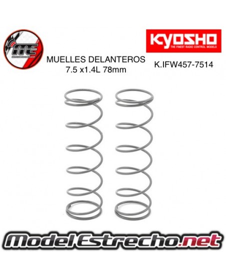 KYOSHO MUELLES DELANTERO GRIS BIG BORE MP9