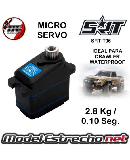 SERVO SRT 1/8 CAJA METALICA PIÑON METALICO BH9022