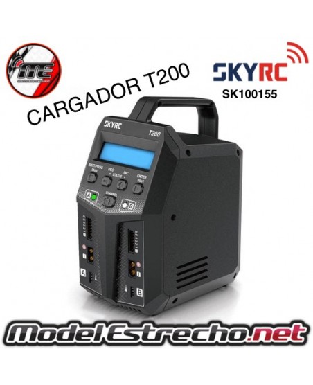 CARGADOR T200 AC/DC DUO LIPO 1-6s 12A 100W