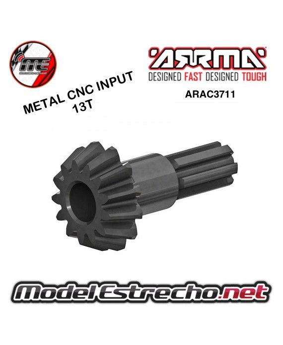 CNC METAL INPUT GEAR 13T 4x4 775 BLX 3 ARRMA

Ref: ARAC3711