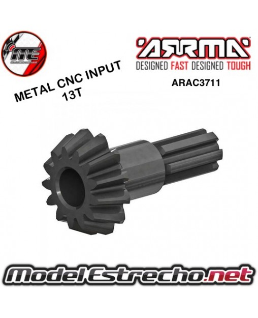 CNC METAL INPUT GEAR 13T 4x4 775 BLX 3 ARRMA

Ref: ARAC3711