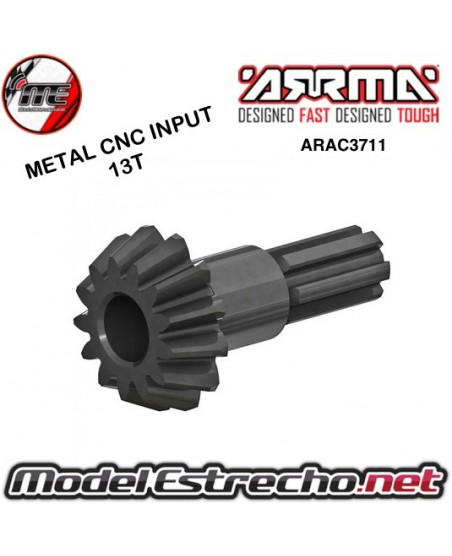CNC METAL INPUT GEAR 13T 4x4 775 BLX 3 ARRMA

Ref: ARAC3711