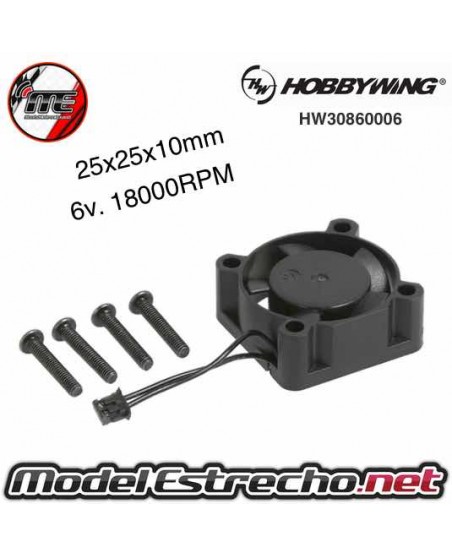 VENTILADOR HOBBYWING 25x25x10 XR10 PRO G2 2510BH 6v. 18000RPM

Ref: HW30860006