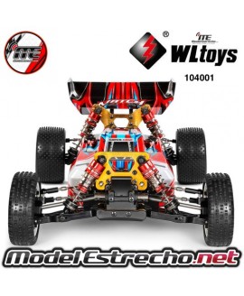 COCHE ELECTRICO RTR 1/10 BUGGY 4WD 2.4 MOTOR 550 WLTOYS

Ref: 104001