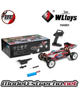 COCHE ELECTRICO RTR 1/10 BUGGY 4WD 2.4 MOTOR 550 WLTOYS

Ref: 104001