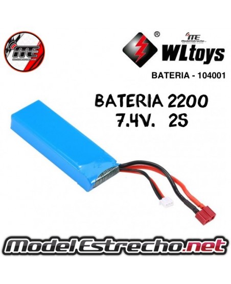 BATERIA LIPO 7.4v. 2200mah 104001

Ref: 104001-1652