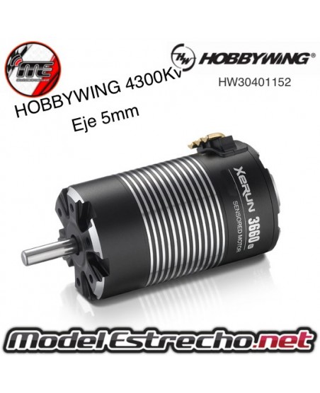 HOBBYWING XERUN 3660SD BRUSHLESS MOTOR 4300Kv SENSORED 5mm SHAFT

Ref: HW30401152