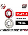 BALL BEARINGS, BLACK RUBBER SEALED (4X10X4MM) (2)