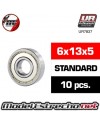 BALL BEARINGS, BLACK RUBBER SEALED (4X10X4MM) (2)
