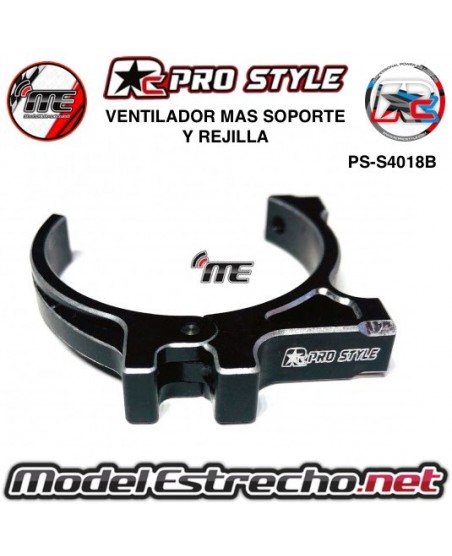 KIT SOPORTE PARA MOTORES 40.8mm  MAS VENTILADOR 40X40 MAS REJILLA CARBONO
