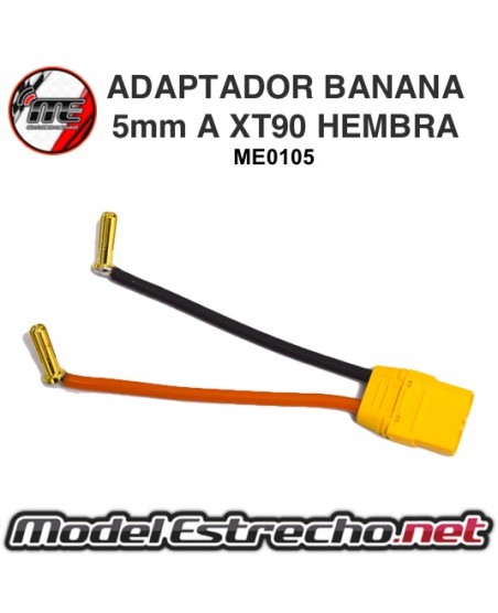 ADAPTADOR BANANA DE 5 mm A XT90 HEMBRA

Ref: ME0105