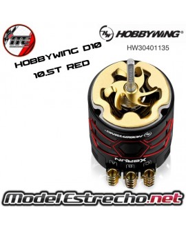 HOBBYWING XERUN D10 BRUSHLESS DRIFT 10.5T 4600Kv ROJO

Ref: HW30401135