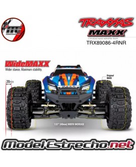 TRAXXAS WIDE MAXX 1/10 4WD BRUSHLESS MONSTER TRUCK VXL-4S ROCK & ROLL

Ref: TRX89086-4RNR