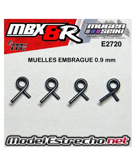 MUELLES EMBRAGUE 0.9 mm MUGEN MBX8R (4U.)

Ref: E2720