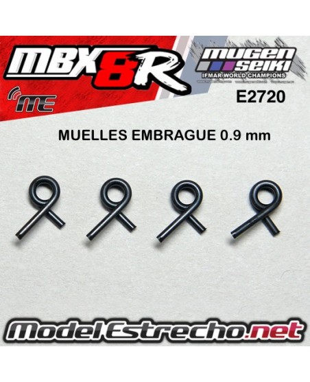 MUELLES EMBRAGUE 0.9 mm MUGEN MBX8R (4U.)

Ref: E2720