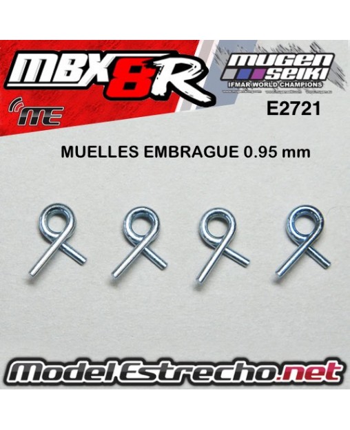 MUELLES EMBRAGUE 0.95 mm MUGEN MBX8R (4U.)

Ref: E2721