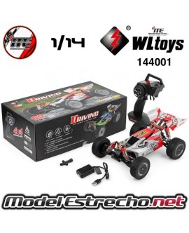 COCHE ELECTRICO RTR 1/14 BUGGY 4WD 2.4 MOTOR 550 60Km/h WLTOYS

Ref: 144001