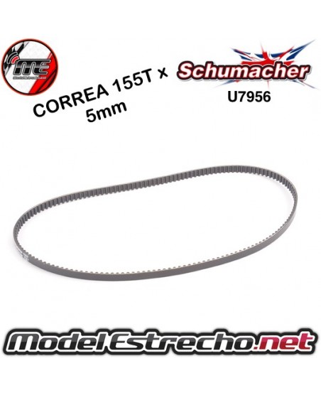 CORREA POLIURETANO 155T x 5mm SCHUMACHER

Ref: U7956