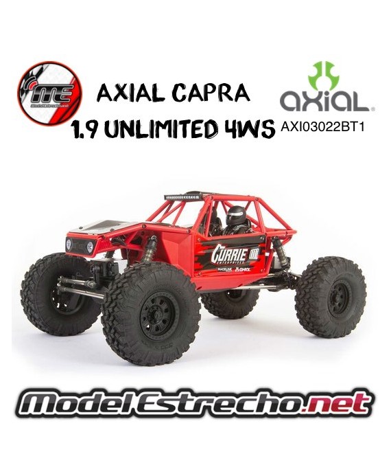 AXIAL CAPRA 1.9 UNLIMITED TRAIL BUGGY 1/10 4WS RTR ROJO  AXI03022BT1