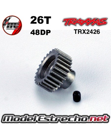 PIÑON 26T 48DP TRAXXAS 

Ref: TRX2426