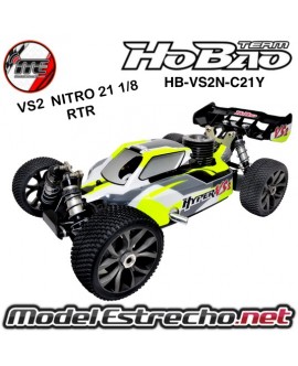 HOBAO HYPER VS2 NITRO BUGGY 21 1/8 RTR

Ref: HB-VS2N-C21Y