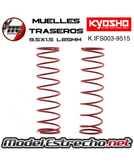 KYOSHO MUELLES TRASERO GRIS BIG BORE MP9