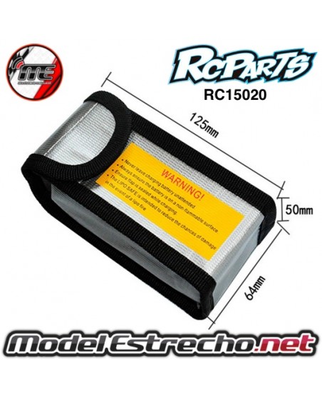 BOLSA DE LIPO PARA BATERIAS 64x50x125mm