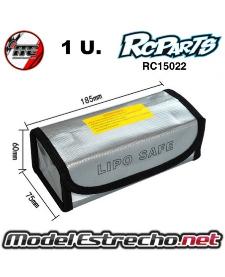 BOLSA DE LIPO PARA BATERIAS 185x75x60mm

Ref: RC15022