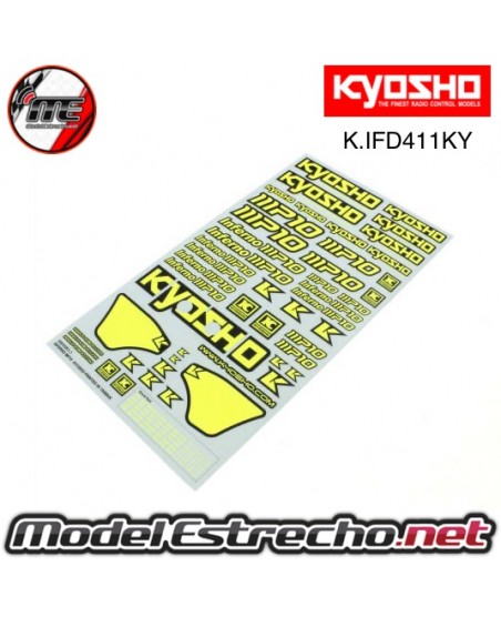 PEGATINAS DECORACION KYOSHO INFERNO MP10 AMARILLAS

Ref: K.IFD411KY