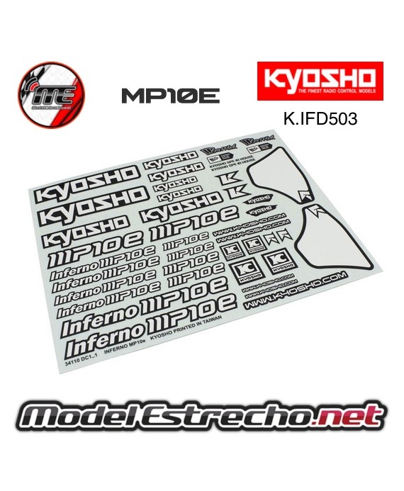 PEGATINAS DECORACION KYOSHO INFERNO MP10e

Ref: K.IFD503