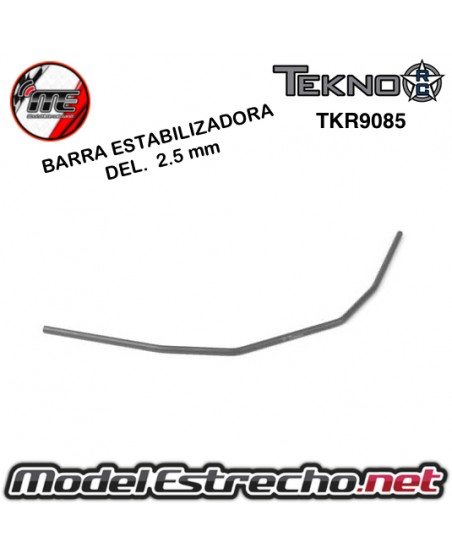 BARRA ESTABILIZADORA DELANTERA 2.5mm TEKNO EB48

Ref: TKR9085