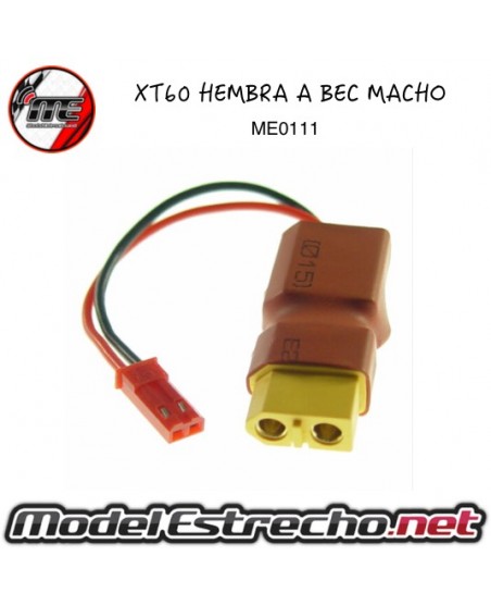 ADAPTADOR XT60 HEMBRA A BEC MACHO

Ref: ME0111