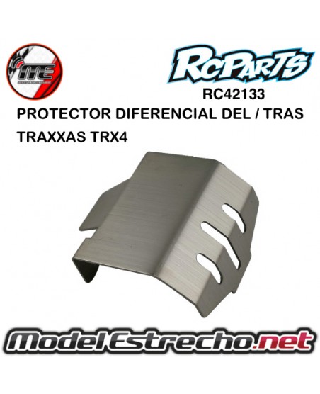 PROTECTOR DIFERENCIAL DEL/TRAS ACERO INOX TRAXXAS TRX4