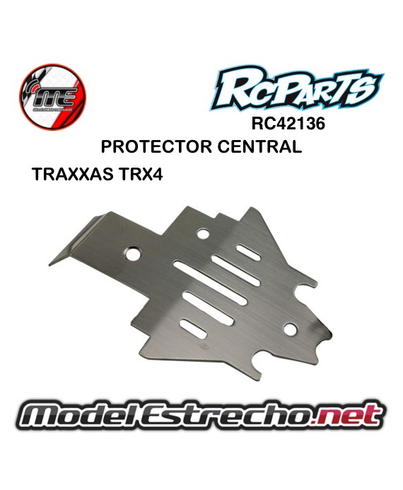 PROTECTOR CENTRAL ACERO INOX TRAXXAS TRX4

Ref: RC42136