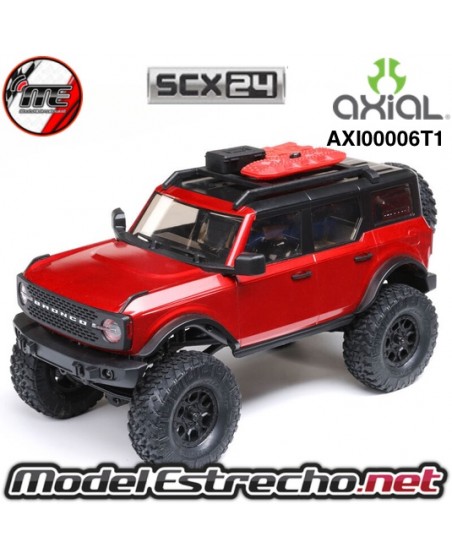 AXIAL SCX24 FORD BRONCO 2021 1/24 4WD RTR ROJO

Ref: AXI00006T1