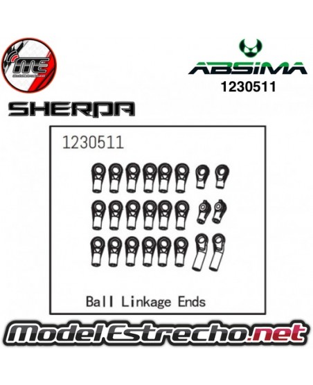 JUEGO DE EXTREMOS DE VARILLAJE DE BOLA ABSIMA SHERPA 1230511
