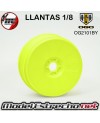 LLANTAS FASTRACE 1/8 BLANCAS (1U.)