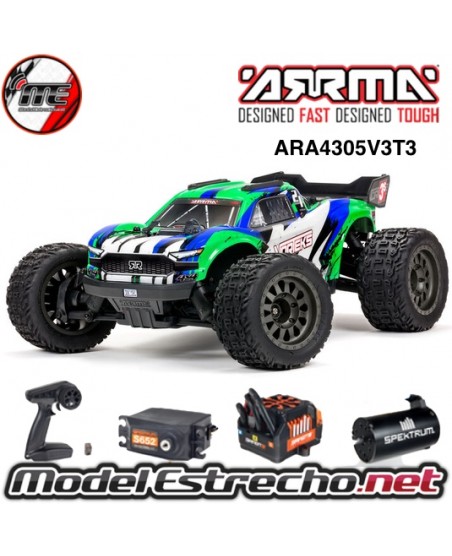 ARRMA VORTEKS 4X4 3S BLX 1/10 STADIUM TRUCK RTR VERDE ARA4305V3BT3