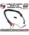 CABLE DE CARGA XT60 A 2S DE 30CM CON BANANA 4mm/5mm

Ref: UR46503-XT