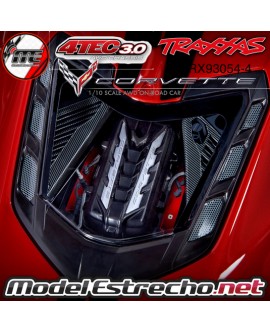 TRAXXAS CORVETTE CHEVROLET STINGRAY 1/10 SCALE AWD SUPERCAR 4-TEC 3.0 NEGRO TRX93054-4BLK