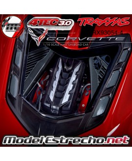 TRAXXAS CORVETTE CHEVROLET STINGRAY 1/10 SCALE AWD SUPERCAR 4-TEC 3.0 ROJO TRX93054-4RED