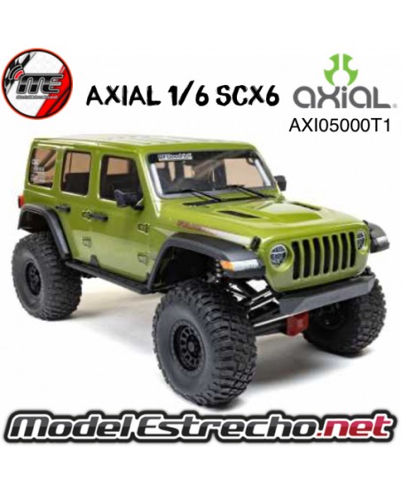AXIAL CRAWLER SCX6 JEEP JLU WRANGLE 4WD ESCALA 1/6 RER VERDE