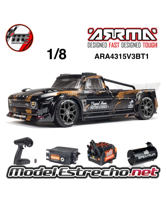 ARRMA INFRACTION 1/8 BRUSHLESS 3S ALL-ROAD TRUCK  4WD RTR

Ref: ARA4315V3T1
