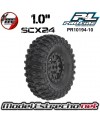 RUEDAS PROLINE 1/24 HYRAX FRONT/REAR 1.0" MONTADOS 7mm SCX24 (4U.)